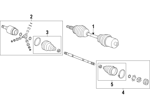 2015 Buick Encore Front Axle Shafts & Joints, Drive Axles Diagram