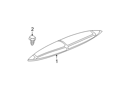 2005 Buick Rendezvous High Mount Lamps Diagram