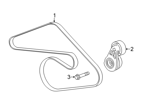 2017 Cadillac ATS Belts & Pulleys, Maintenance Diagram 7 - Thumbnail