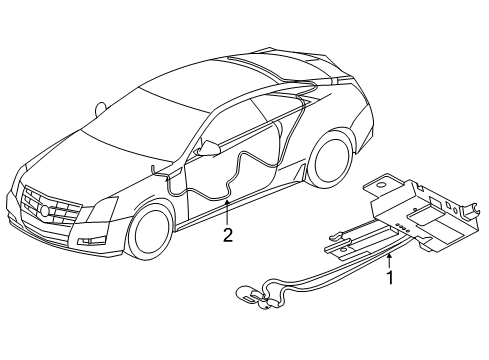 2012 Cadillac CTS Antenna & Radio Diagram