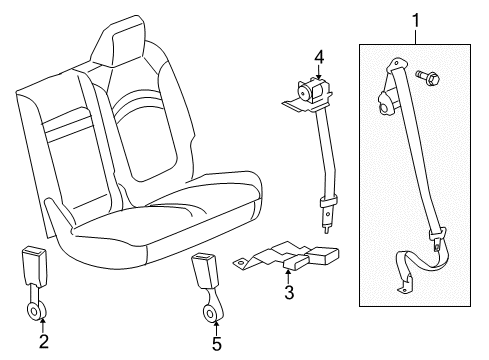 2017 Buick Enclave Seat Belt Diagram