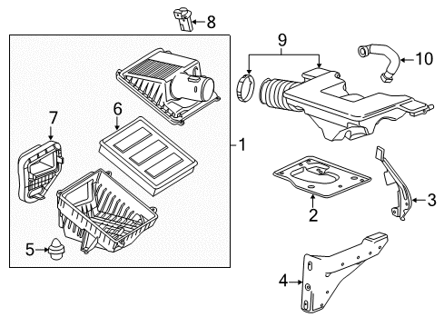 2020 Cadillac Escalade Air Intake Diagram