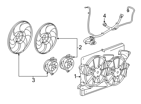 2014 Buick LaCrosse Cooling System, Radiator, Water Pump, Cooling Fan Diagram 3 - Thumbnail