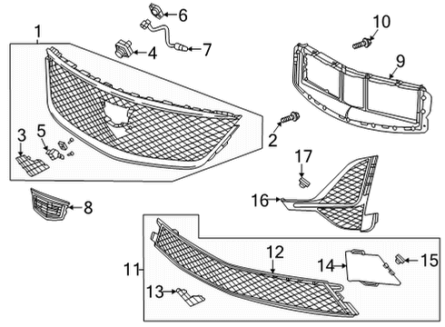 2021 Cadillac CT5 Parking Aid Diagram 3 - Thumbnail