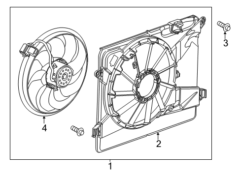 2020 Buick Encore Cooling System, Radiator, Water Pump, Cooling Fan Diagram