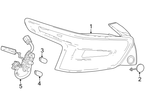 2024 Chevy Trax COVER-RR BODY STRUCTURE STOP LP Diagram for 42826829