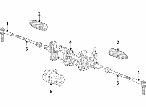 2016 GMC Yukon XL Steering Column & Wheel, Steering Gear & Linkage Diagram 4 - Thumbnail