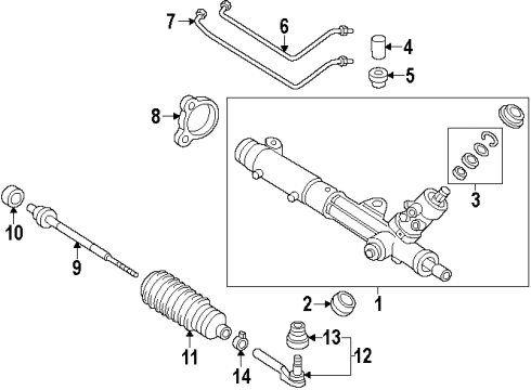 1998 Pontiac Firebird P/S Pump & Hoses, Steering Gear & Linkage Diagram 2 - Thumbnail