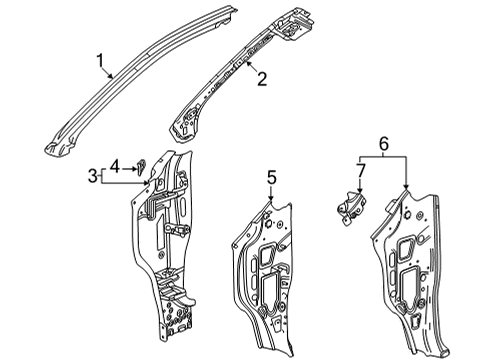 2022 GMC Yukon Hinge Pillar Diagram