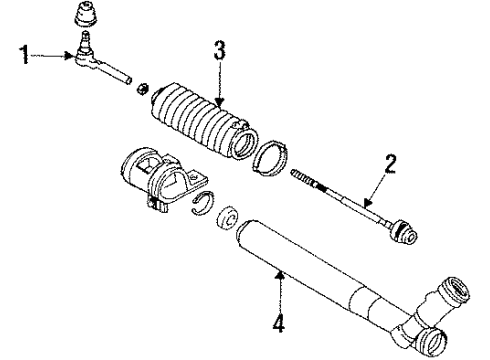 1990 Cadillac Seville P/S Pump & Hoses, Steering Gear & Linkage Diagram 2 - Thumbnail