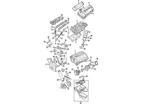 2003 Chevy Tracker Cover,Cylinder Head RH (On Esn) Diagram for 91177539