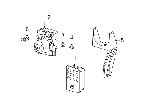 2005 Chevy Corvette ABS Components, Electrical Diagram