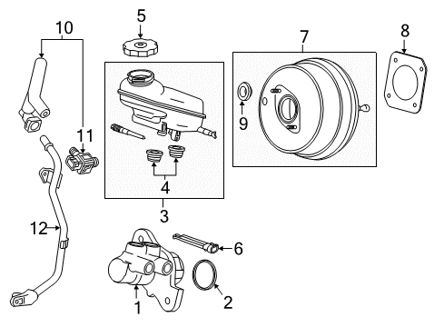 2019 Cadillac ATS Hydraulic System, Brakes Diagram 3 - Thumbnail