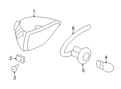 2009 Saturn Sky Backup Lamps Diagram