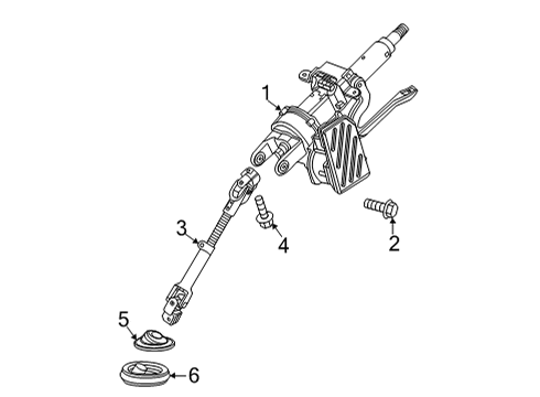 2020 Buick Encore GX Steering Column & Wheel, Steering Gear & Linkage Diagram