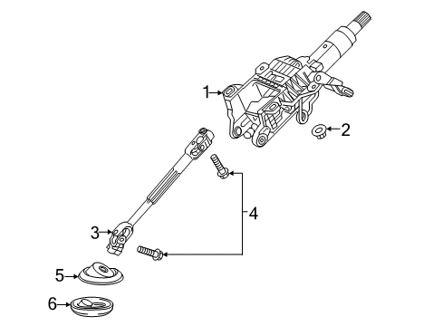 2021 Chevy Equinox Steering Column & Wheel, Steering Gear & Linkage Diagram