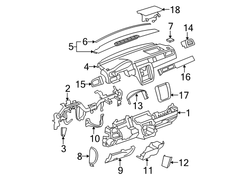 2007 Chevy Avalanche Instrument Panel Diagram