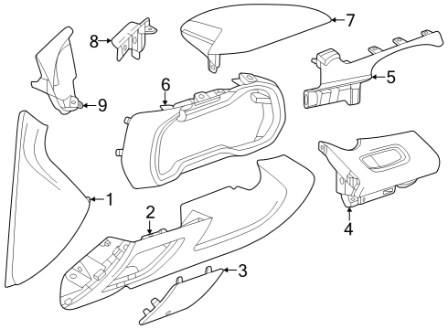 2024 Chevy Trax Cluster & Switches, Instrument Panel Diagram