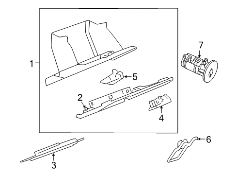 2006 Chevy SSR Glove Box Diagram