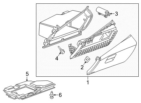 2019 Chevy Volt Glove Box Diagram