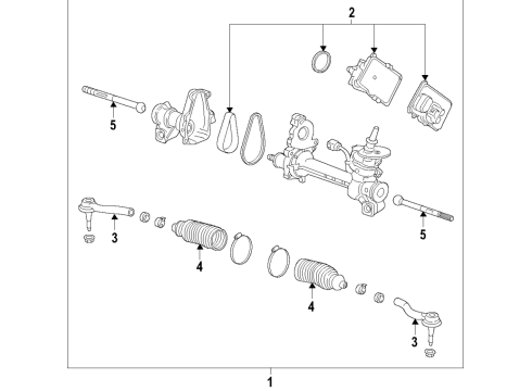 2020 Chevy Traverse Steering Column & Wheel, Steering Gear & Linkage Diagram 4 - Thumbnail