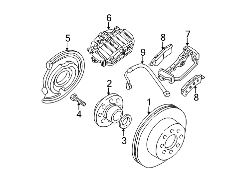 2005 GMC Sierra 2500 HD Rear Brakes Diagram 2 - Thumbnail