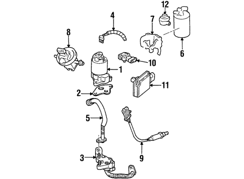 1999 Pontiac Firebird Emission Components Diagram 1 - Thumbnail