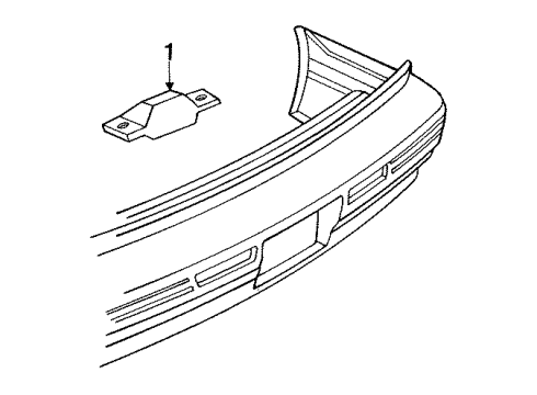 1997 Oldsmobile Regency License Lamps Diagram