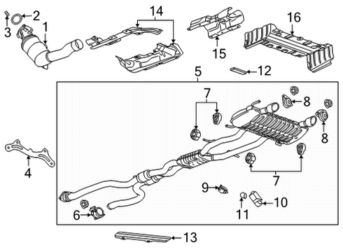 2023 Cadillac CT4 Brace, Ctltc Conv Diagram for 12692673