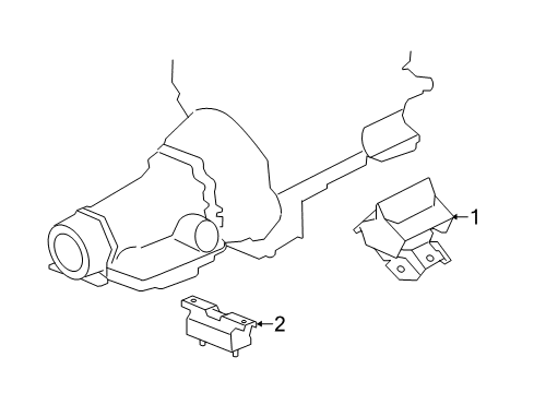 2015 GMC Sierra 2500 HD Engine & Trans Mounting Diagram 1 - Thumbnail