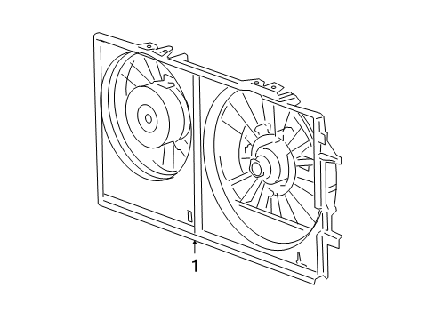 2007 Saturn Aura Cooling System, Radiator, Water Pump, Cooling Fan Diagram