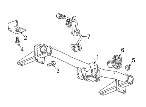 2021 Cadillac XT5 Harness Assembly, Trlr Rr Wrg Diagram for 84722187