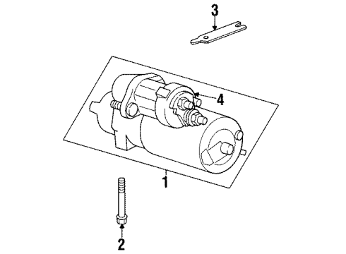 1988 GMC K2500 Starter, Electrical Diagram 1 - Thumbnail