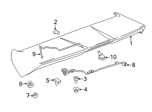 2018 Chevy Cruze Lift Gate - Spoiler Diagram