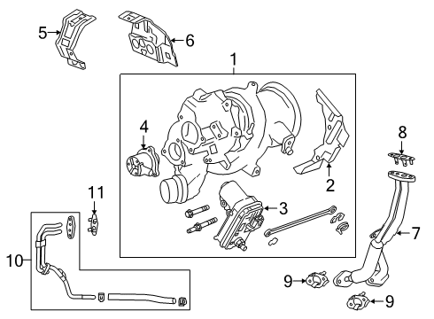 2019 Cadillac XT4 Turbocharger Diagram 2 - Thumbnail