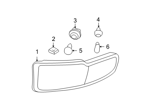 2005 Buick Park Avenue Park & Signal Lamps Diagram