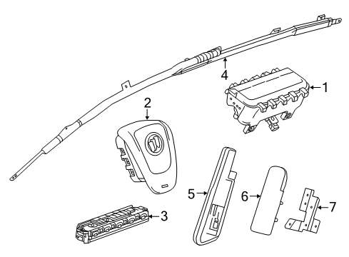 2023 Buick Envision Air Bag Components Diagram