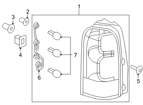 2007 Buick Terraza Tail Lamps Diagram