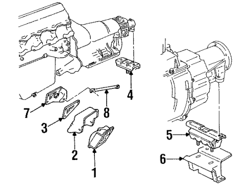 1994 Chevy C2500 Engine & Trans Mounting Diagram 4 - Thumbnail