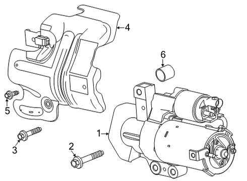 2020 GMC Sierra 1500 Pin,Cyl Head Locating Diagram for 90351710