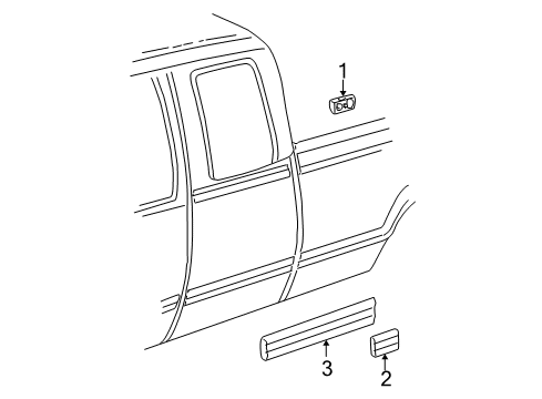 2006 Chevy Silverado 1500 Exterior Trim - Cab Diagram 2 - Thumbnail