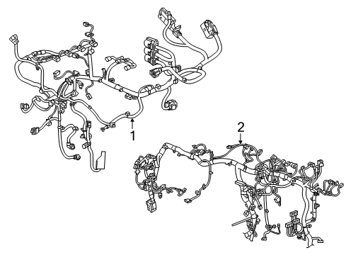 2021 Buick Enclave Harness Assembly, Fwd Lp Wrg Diagram for 84793358