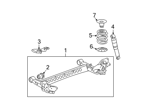 2010 Chevy HHR Rear Suspension Diagram 2 - Thumbnail