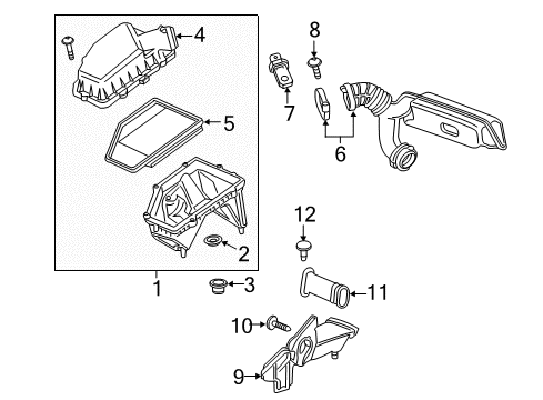 2017 Chevy Malibu Duct Assembly, A/Cl Otlt Diagram for 84451657