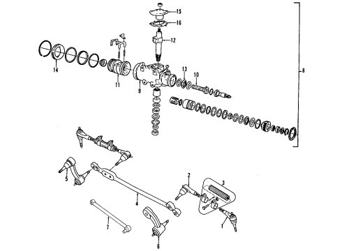 1993 GMC G3500 Plug,Hydraulic Steering Housing End Diagram for 7842038