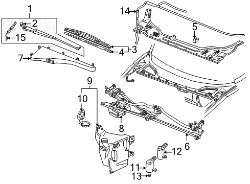 1997 Pontiac Trans Sport Front Wipers Diagram