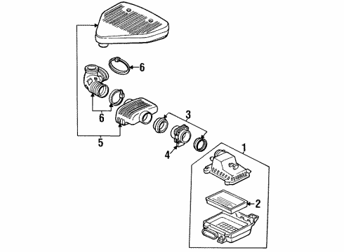 1995 Cadillac Fleetwood Air Intake Diagram