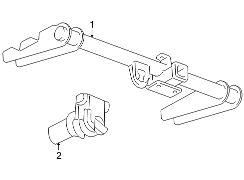 2007 GMC Sierra 1500 Classic Trailer Hitch Components Diagram 1 - Thumbnail