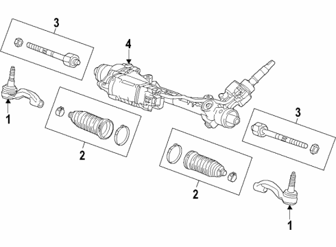 2016 Cadillac ATS Steering Column & Wheel, Steering Gear & Linkage Diagram 8 - Thumbnail