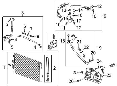 2017 Chevy Bolt EV Air Conditioner Diagram 1 - Thumbnail